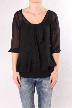 TOMMY HILFIGER DELFINE blouse black